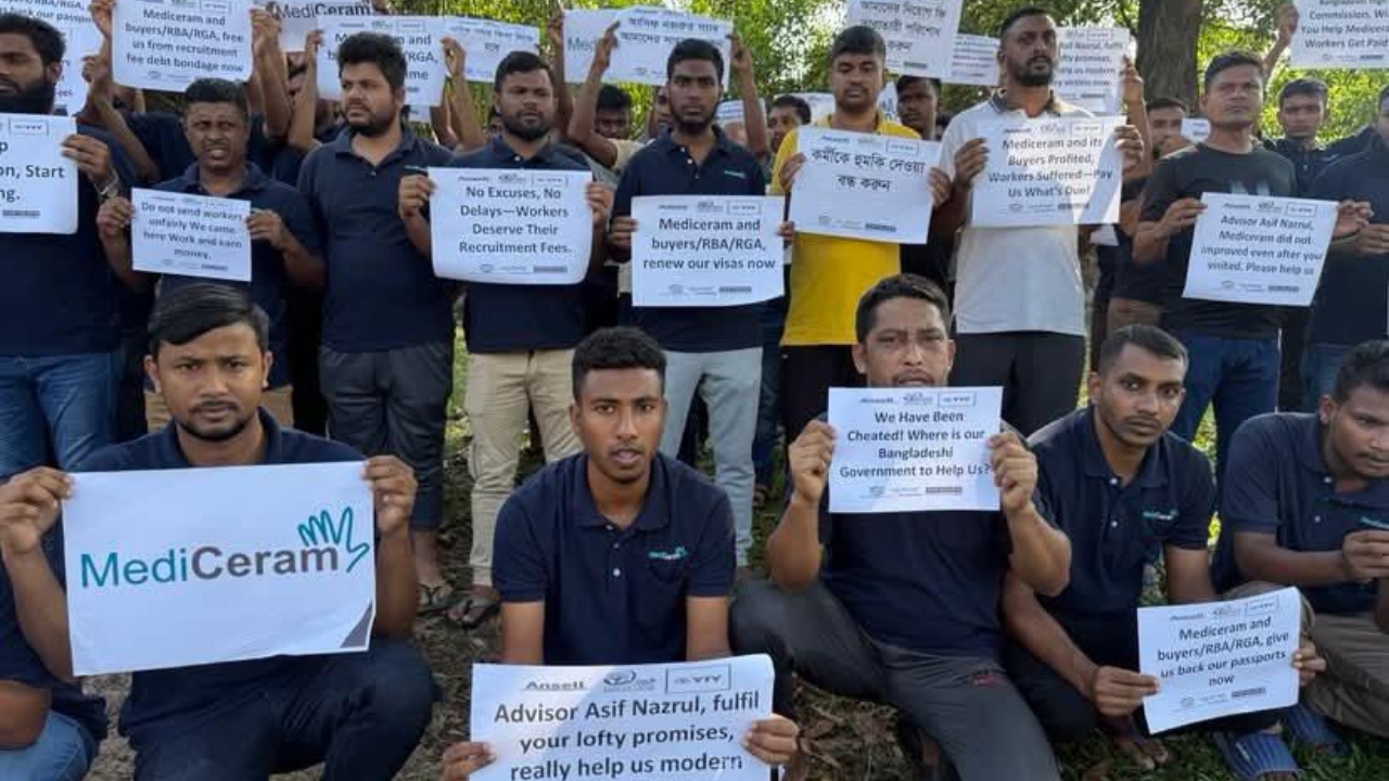 প্রতিশ্রুতি ভঙ্গ, হুমকি ও হয়রানির অভিযোগ ১৯০ বাংলাদেশি কর্মীর