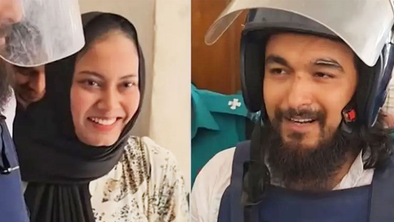 জেল থেকে বের হয়েই স্ত্রীকে নিয়ে বাইকে ঘুরলেন নোবেল