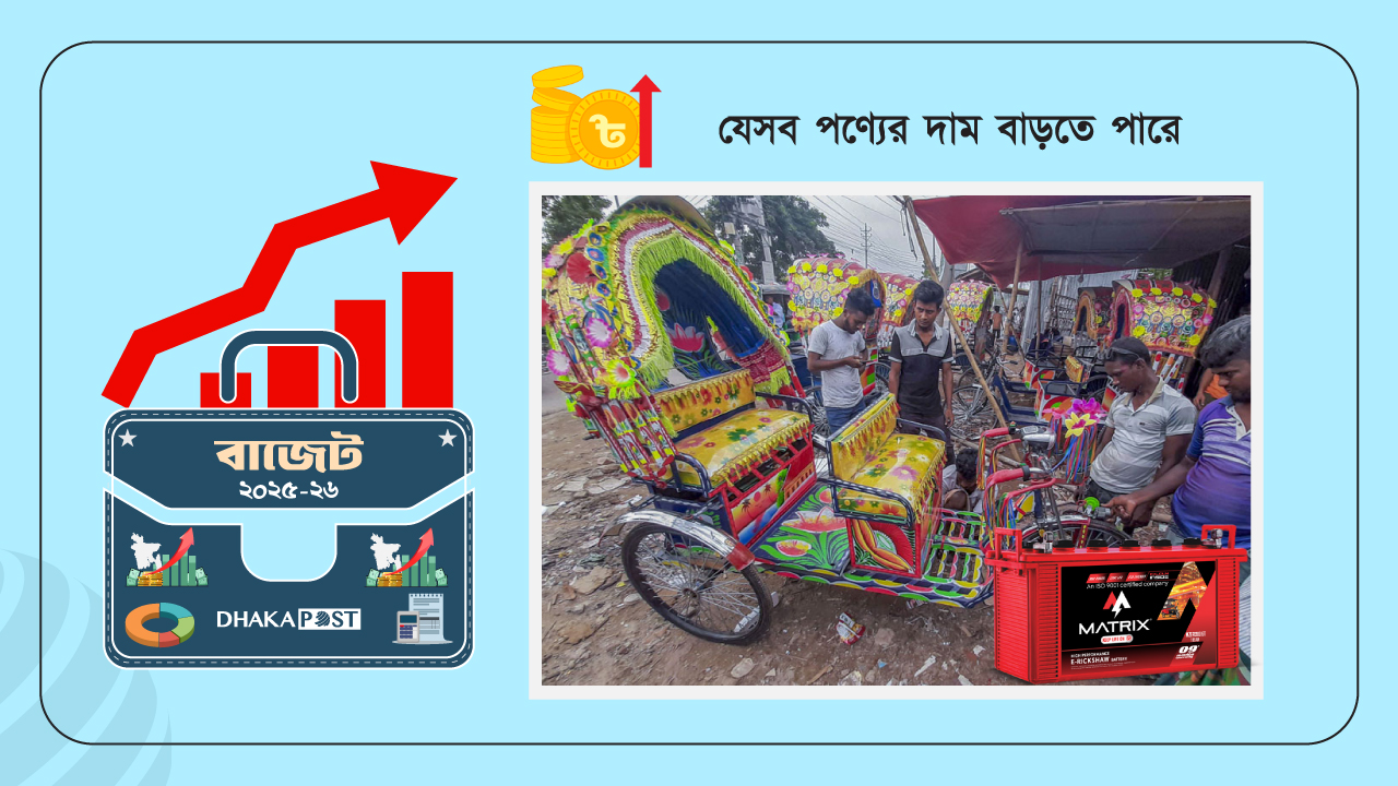 ব্যাটারিচালিত রিকশা নিয়ে বাজেটে দুঃসংবাদ