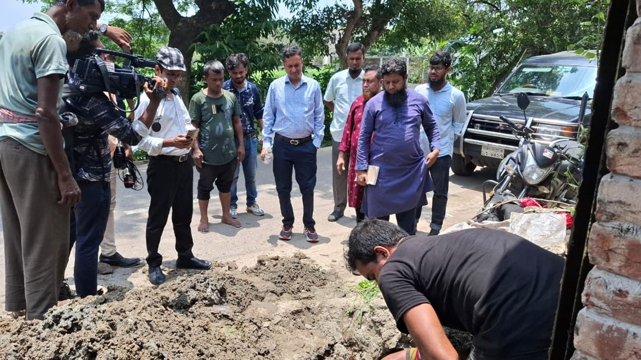 অবৈধ গ্যাস সংযোগ বিচ্ছিন্নে তিতাসের অভিযান