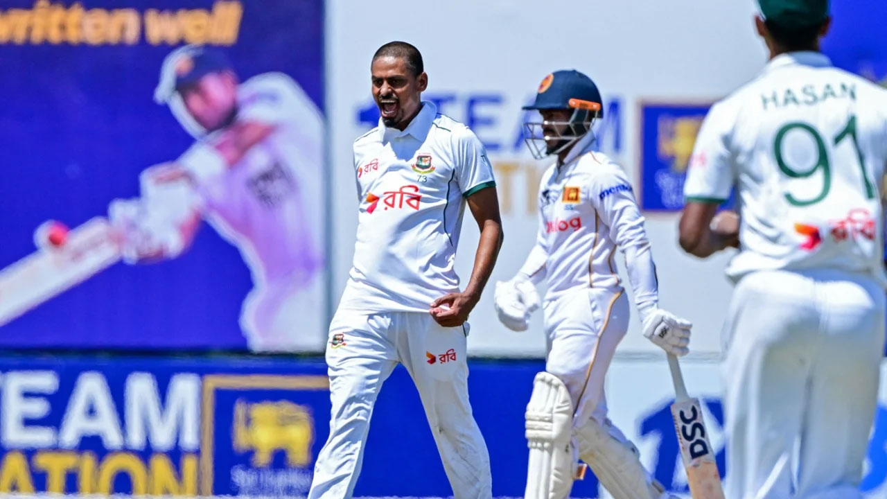২ উইকেট শিকার করে চা বিরতিতে গেল বাংলাদেশ