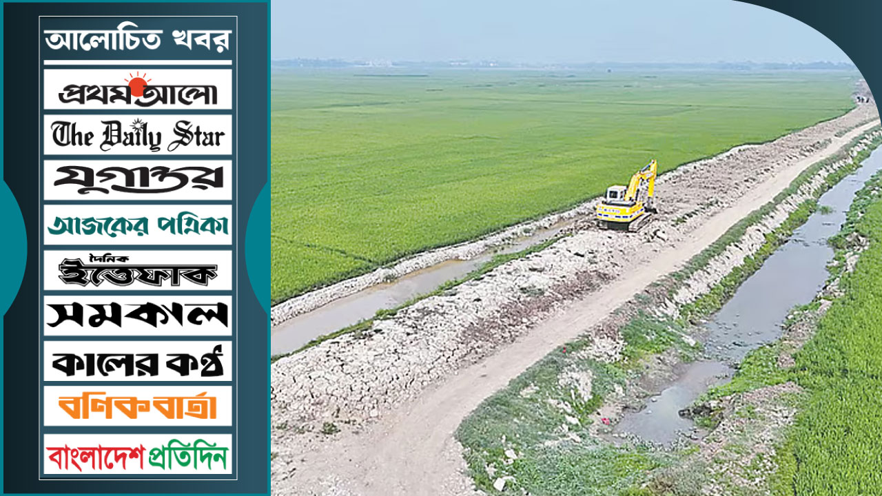 হাওরের বুক চিরে হচ্ছে সড়ক, কৃষক-ফসলি জমির সর্বনাশ