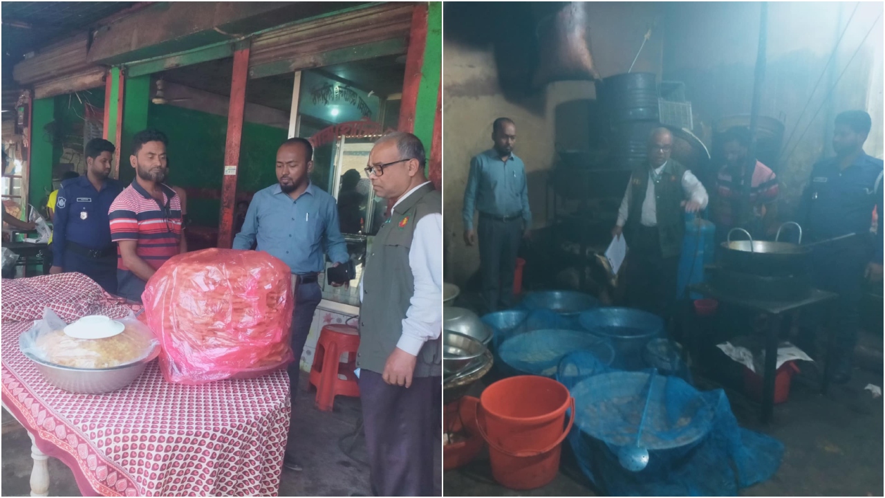 অস্বাস্থ্যকর পরিবেশে খাদ্য পণ্য উৎপাদন, ভোক্তা অধিকারের জরিমানা