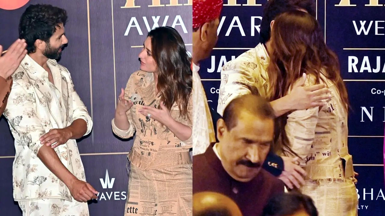 সবার সামনেই ‘প্রাক্তন’ শাহিদকে জড়িয়ে ধরলেন কারিনা