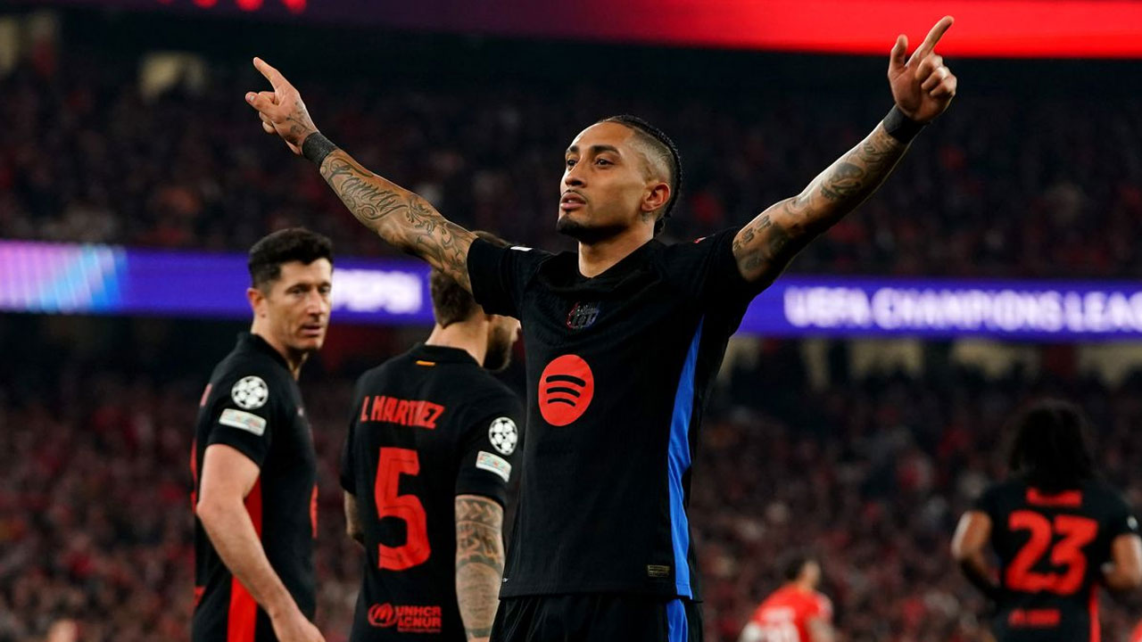 বেনফিকার বিপক্ষে ১০ জনের বার্সেলোনার কষ্টার্জিত জয়