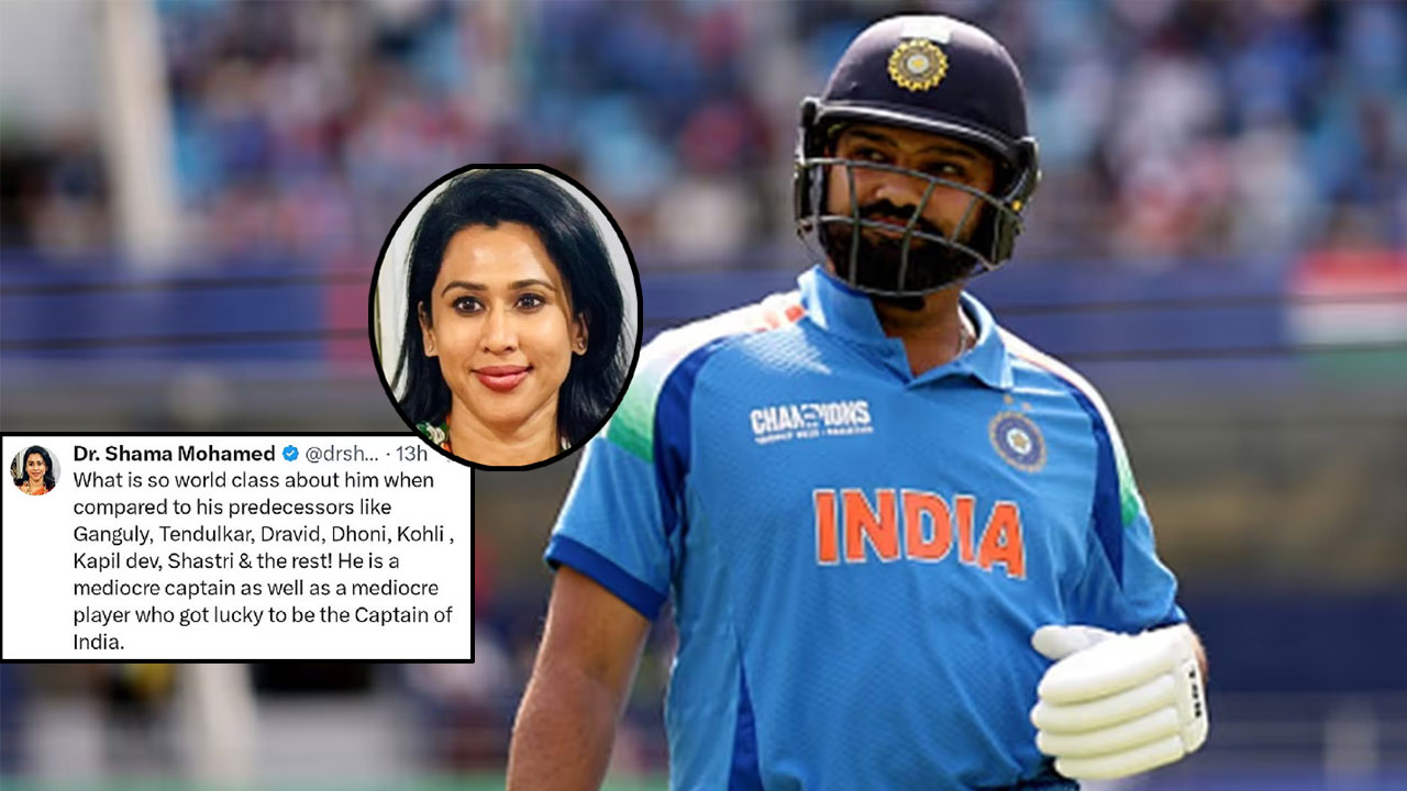 রোহিতকে ‘মোটা’ ও ‘গড়পড়তা’ বলে তোপের মুখে কংগ্রেস মুখপাত্র