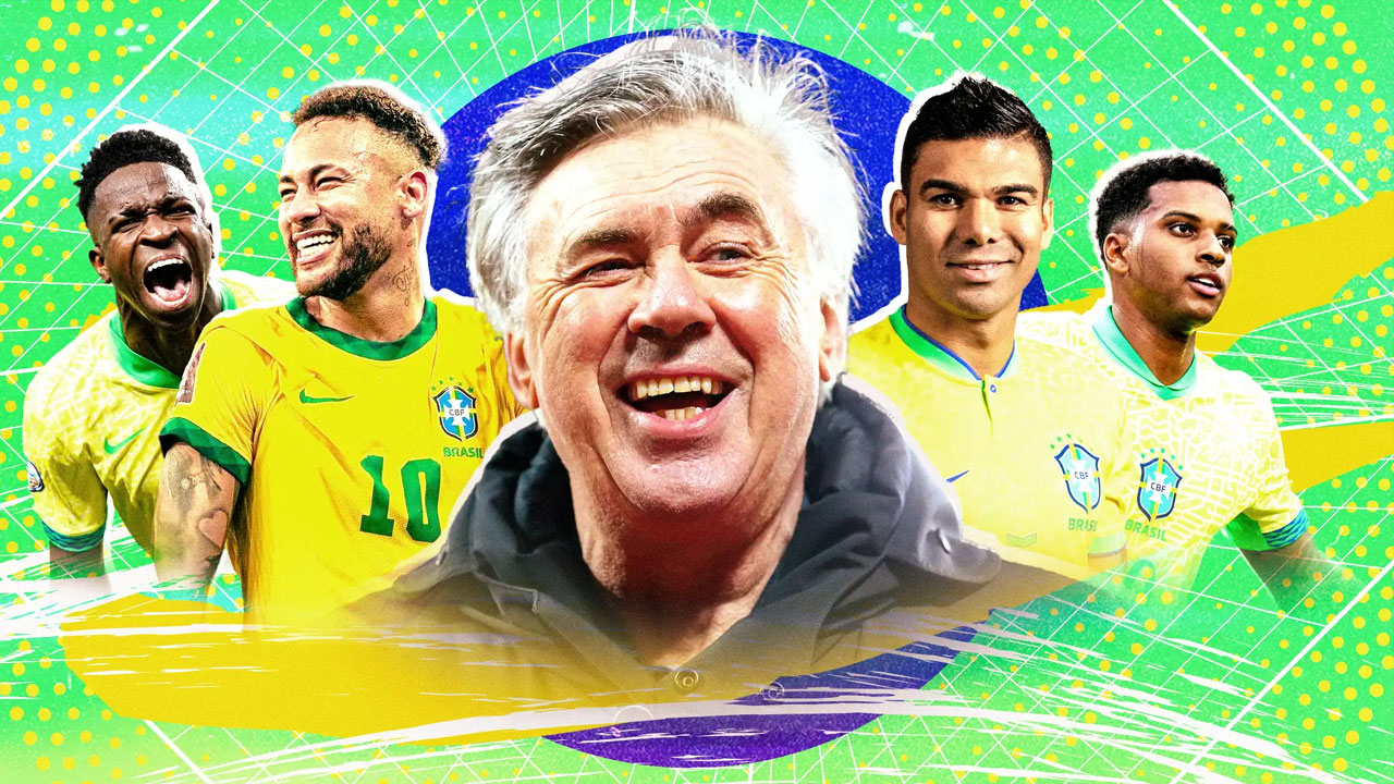 আনচেলত্তির প্রথম ব্রাজিল স্কোয়াডের ৮ নাম ফাঁস