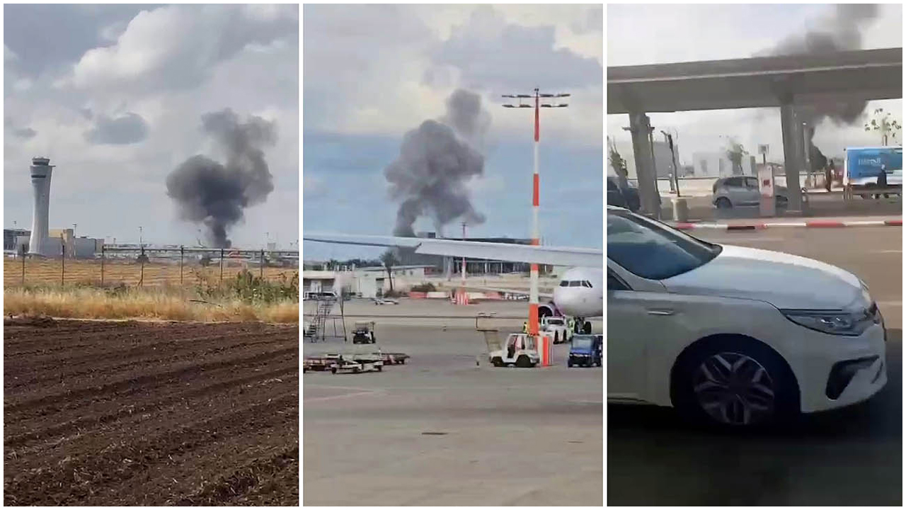 ইসরায়েলের বিমানবন্দরে আঘাত হানল ব্যালিস্টিক মিসাইল (ভিডিও)