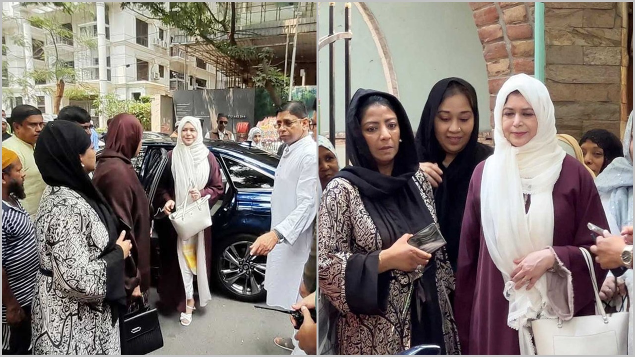 মসজিদে জুমার নামাজ পড়লেন জোবাইদা