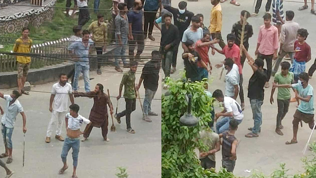 নাসিক ভবনে অটোরিকশা চালকদের তাণ্ডব, আহত ১৮