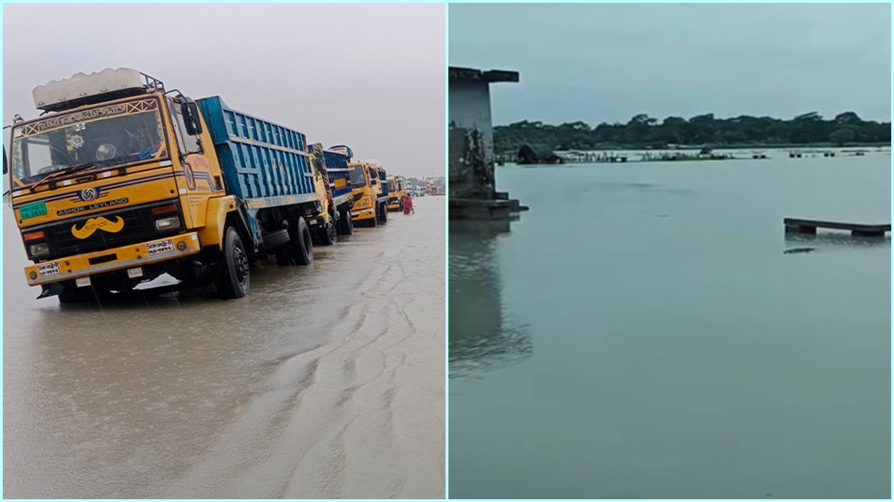 গলাচিপা যোগাযোগ বিচ্ছিন্ন, ডুবে গেছে ফেরিঘাট-লঞ্চঘাট