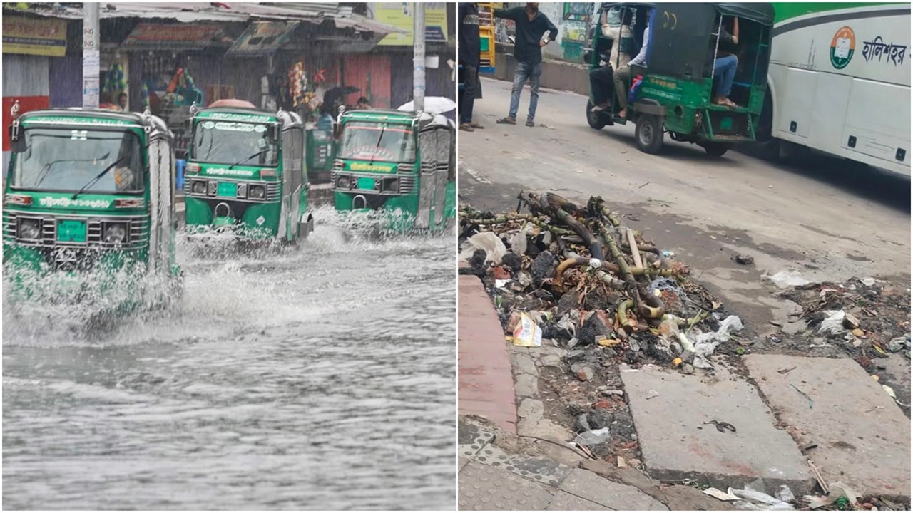ফের চট্টগ্রামে জলাবদ্ধতা: সড়কে ময়লার স্তুপ, বিদ্যুৎস্পৃষ্টে নারী নিহত