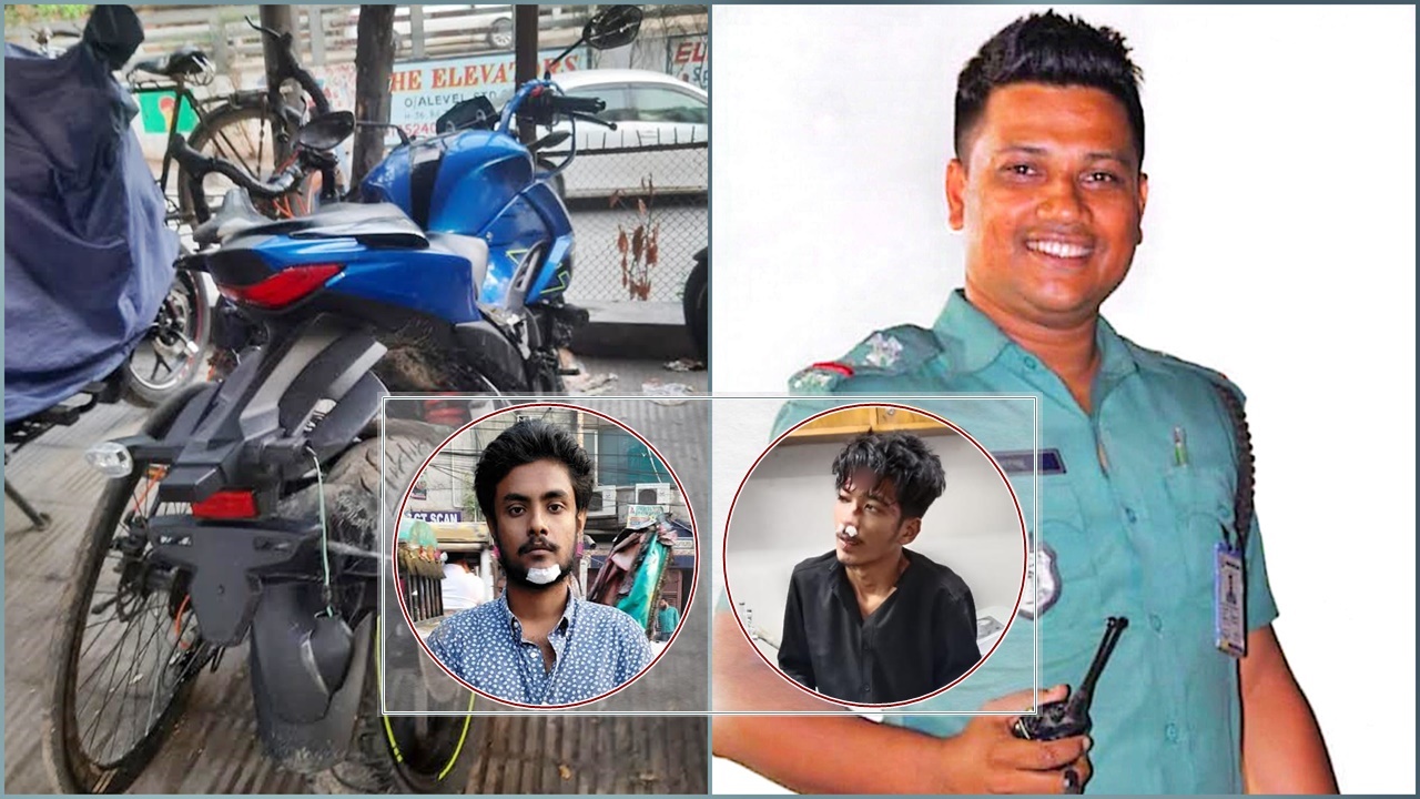 সিগন্যাল দেওয়ায় সার্জেন্টের ওপর বাইক তুলে দিলেন বিশ্ববিদ্যালয় ছাত্র