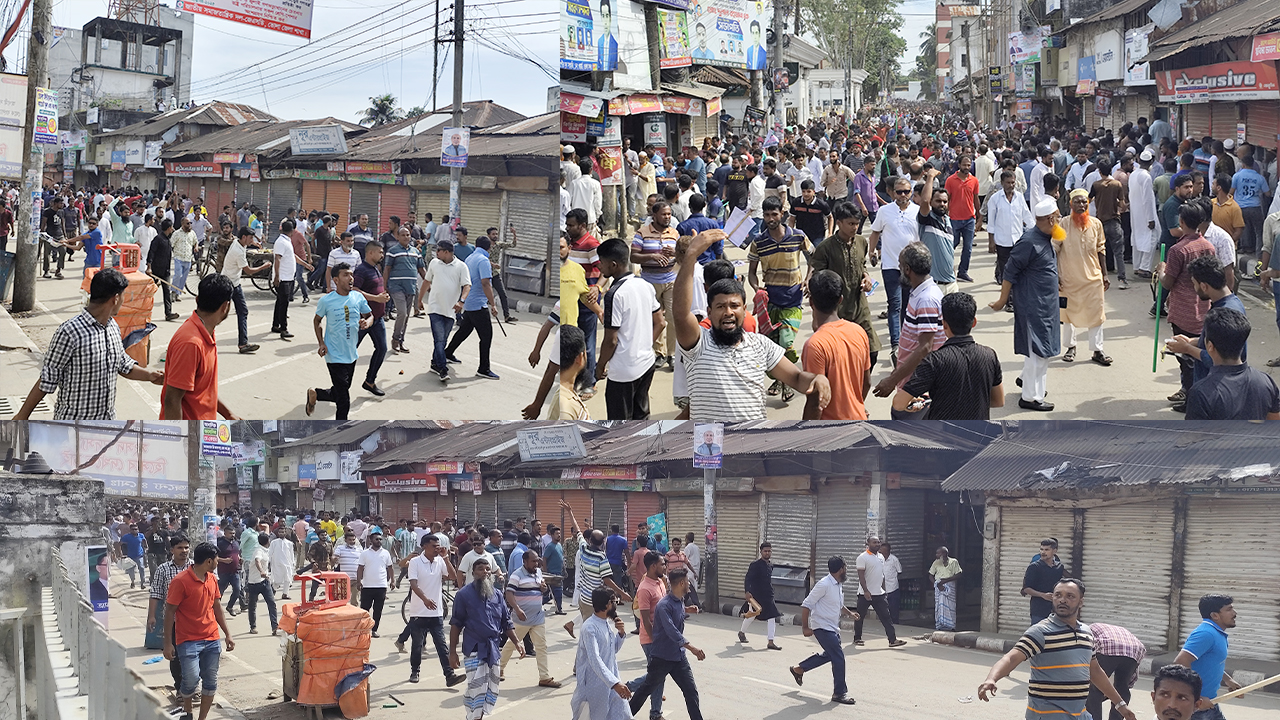 ভোলায় বিএনপি-বিজেপি সংঘর্ষে আহত অর্ধশতাধিক