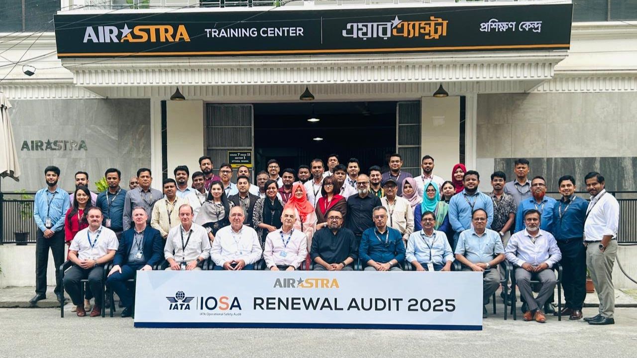 ২০২৭ পর্যন্ত আইওএসএ সনদ পেলো এয়ার এ্যাস্ট্রা