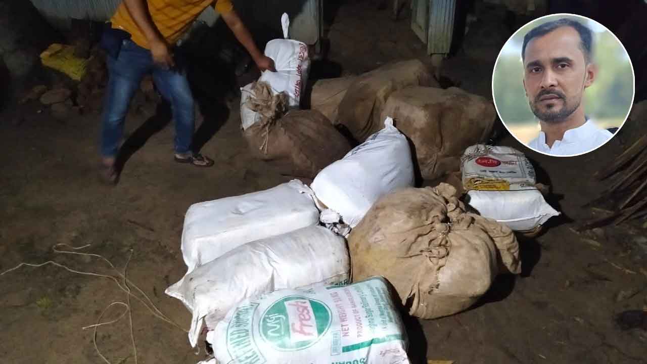 গোয়ালঘরে মিলল ভারতীয় চোরাচালানের পণ্য, পালালেন যুবদল নেতা