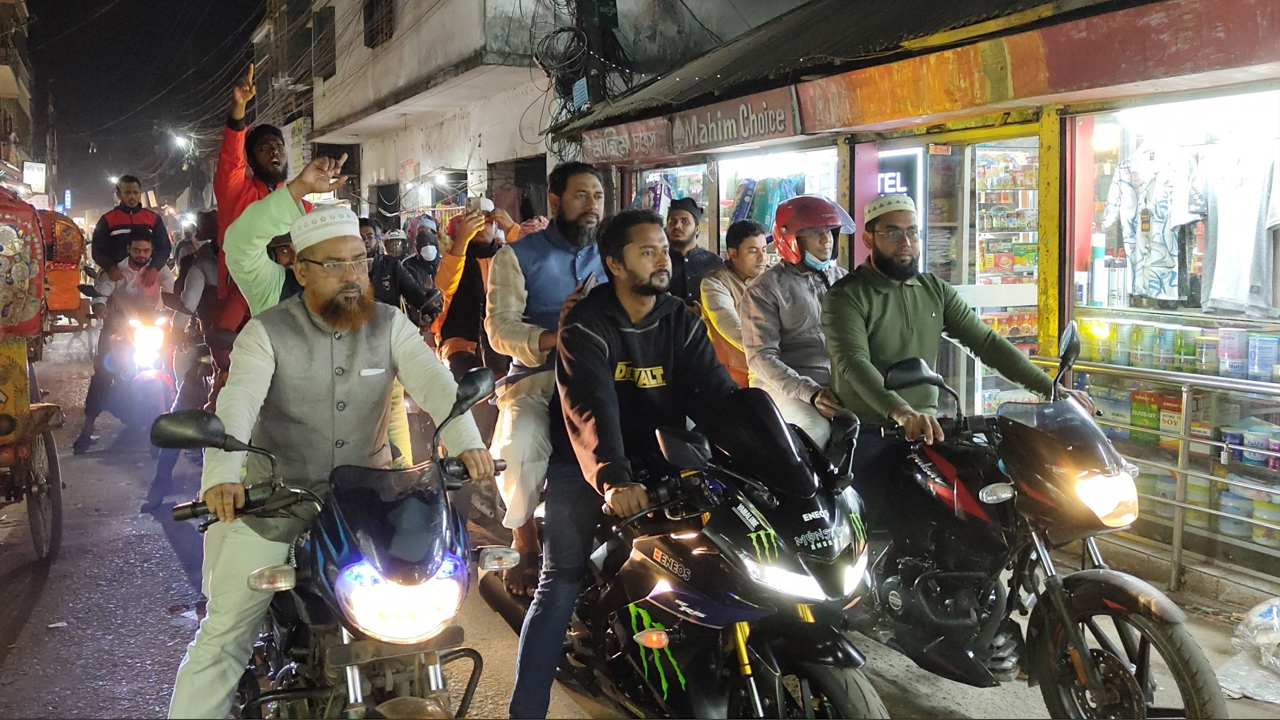 আ. লীগের লকডাউন ঠেকাতে পিরোজপুরে জামায়াতের মহড়া