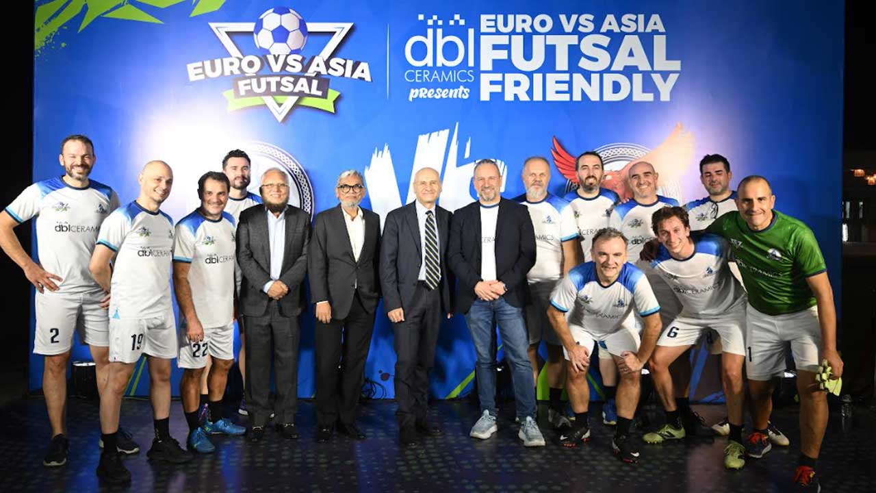 ডিবিএল সিরামিকসের সৌজন্যে প্রীতি ফুটবল ম্যাচ