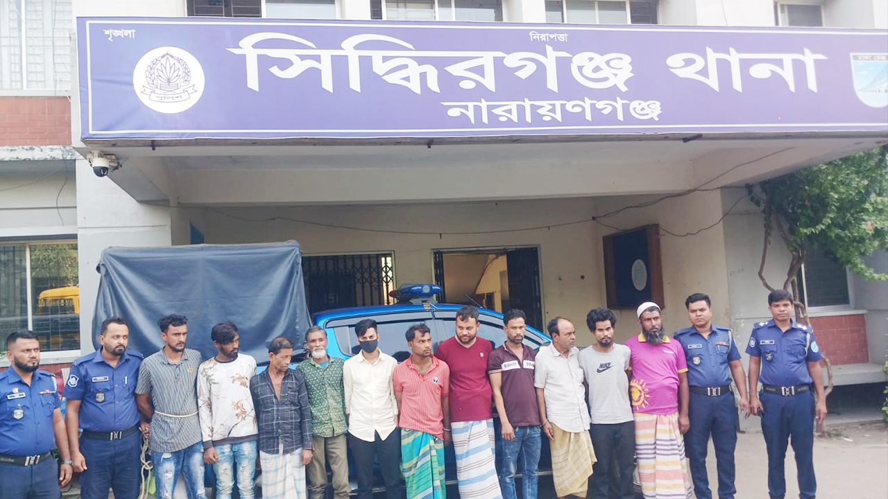 নারায়ণগঞ্জে নিষিদ্ধ আ. লীগের ১১ নেতাকর্মীসহ গ্রেপ্তার ২২