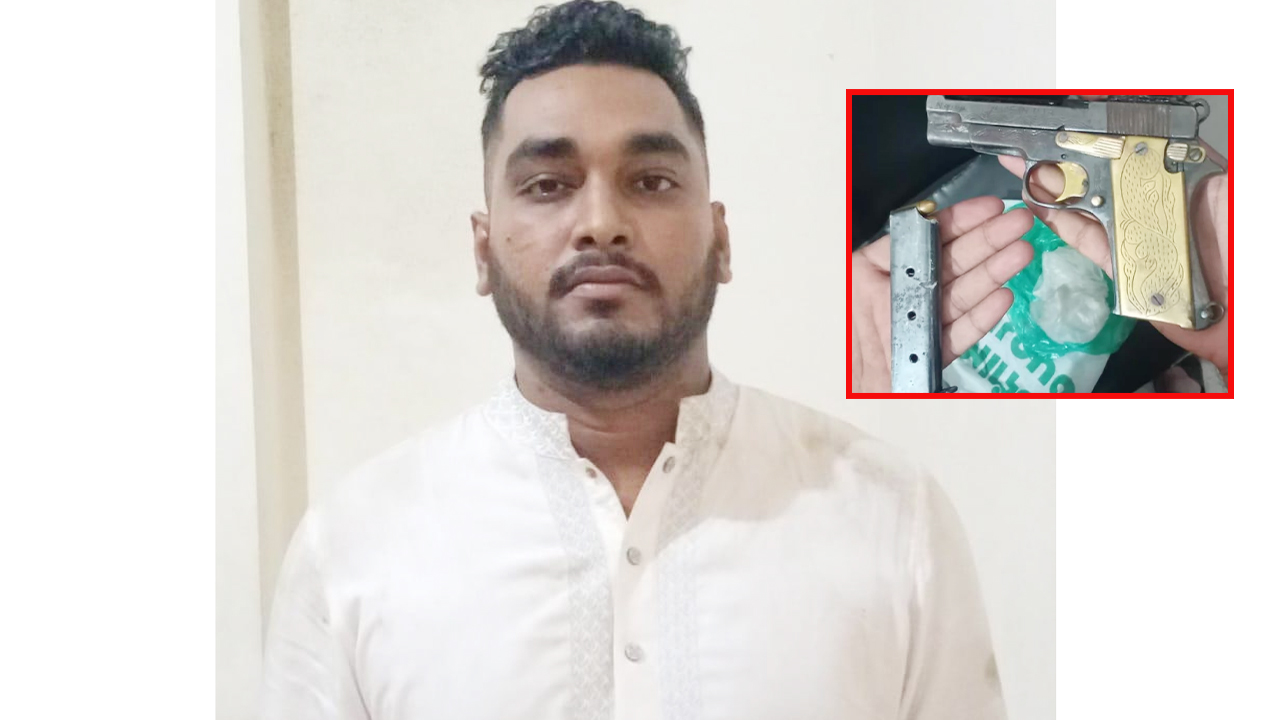 আড়াইহাজারে বিদেশি পিস্তলসহ যুবক গ্রেপ্তার