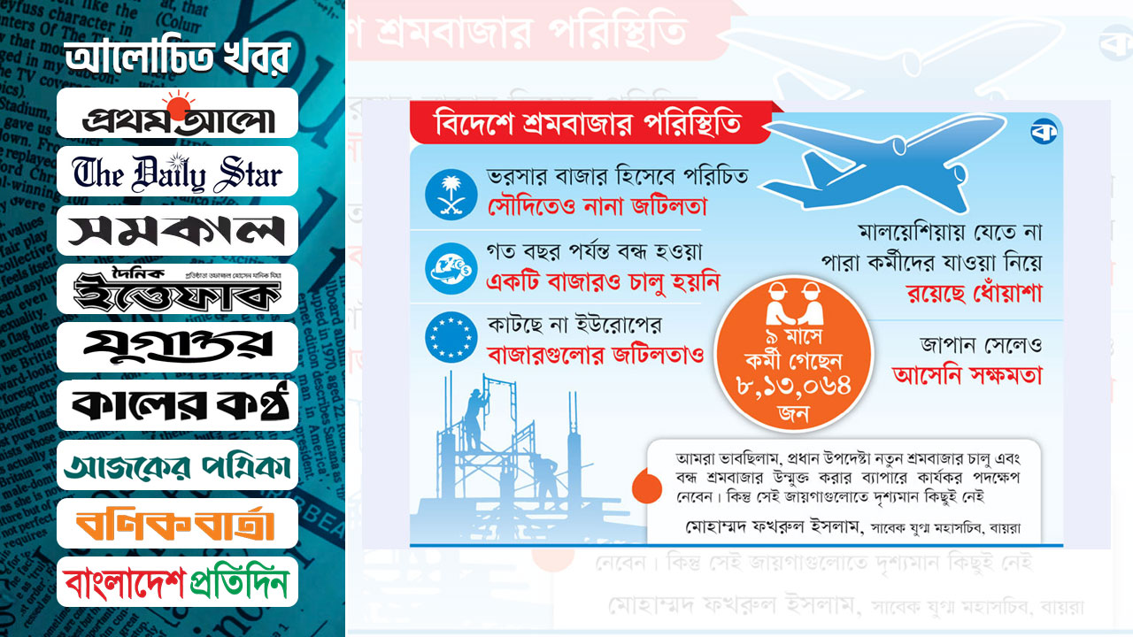 বিদেশের শ্রমবাজারে অশনিসংকেত