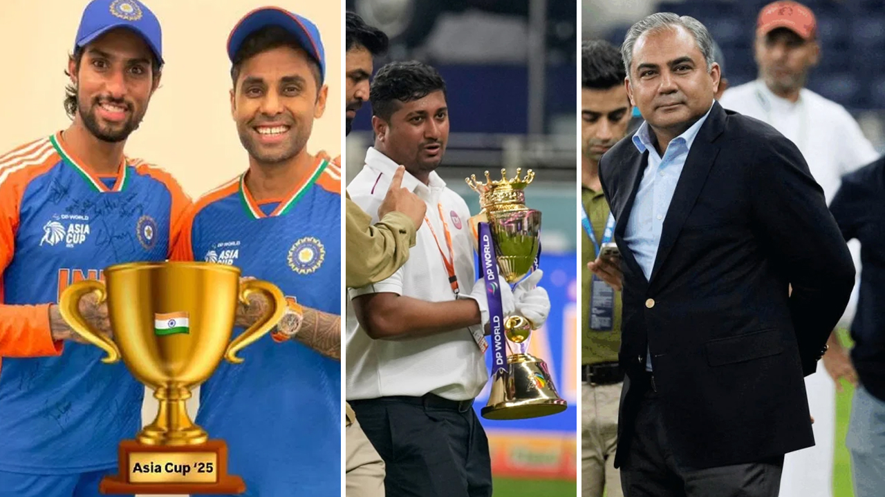 হুমকির মুখে আমিরাত বোর্ডকে এশিয়া কাপ ট্রফি দিলেন নাকভি