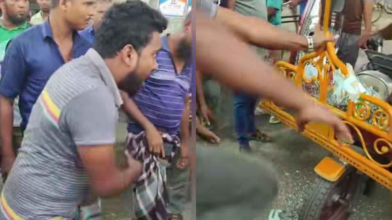 পুলিশকে আহত করে ছিনিয়ে নেওয়া হলো অবৈধ অটোরিকশা