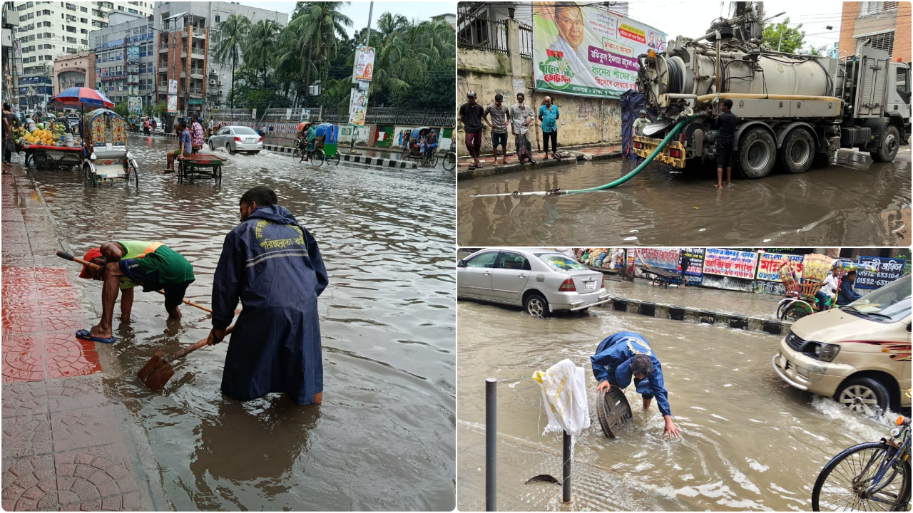 বর্ষা এলেই ঢাকায় জলাবদ্ধতা, কাটেনি বহু বছরের দুর্ভোগ