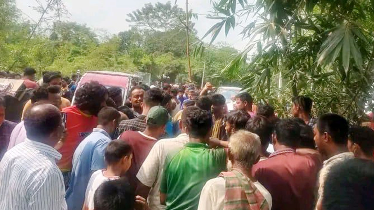 পিকআপ ভ্যানের ধাক্কায় প্রাণ গেল নানি-নাতনির