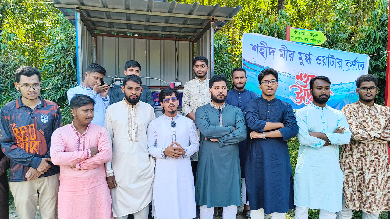 শহিদ মীর মুগ্ধর নামে দুটি ওয়াটার কর্নার স্থাপন করল চবি ছাত্রশিবির