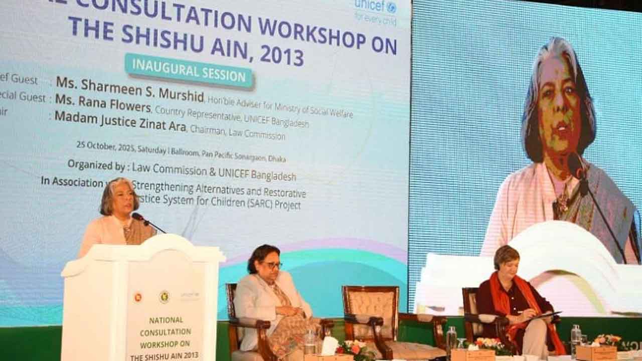 শিশু সুরক্ষায় ‘শিশু আইন ২০১৩’ সংশোধন করা উচিত : সমাজকল্যাণ উপদেষ্টা