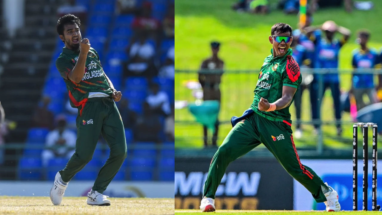 দল হোয়াইটওয়াশ হলেও উন্নতি তানভির-সাকিবের