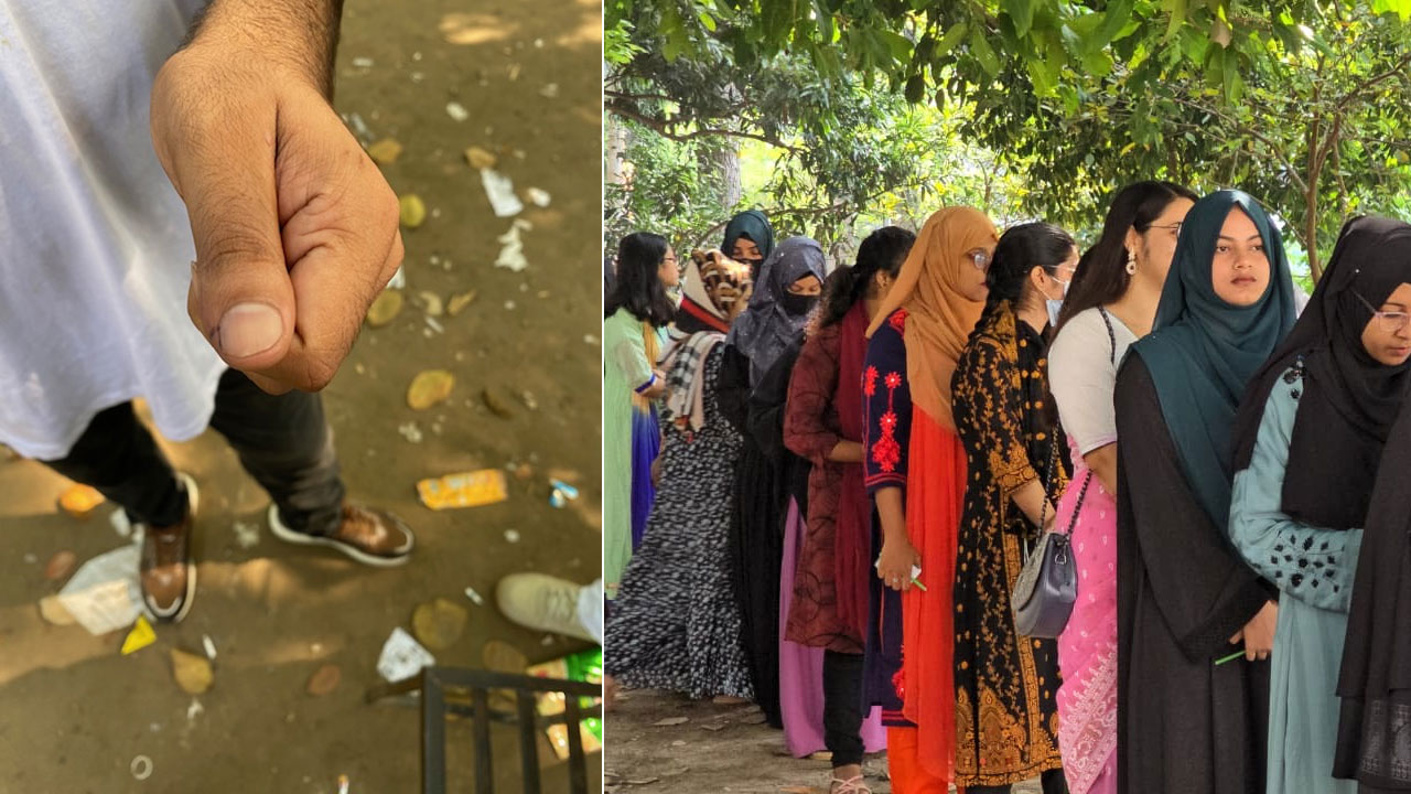 রাকসু নির্বাচন : আঙুলের কালি মুছে যাওয়ার অভিযোগ ছাত্রদল ও ভোটারদের