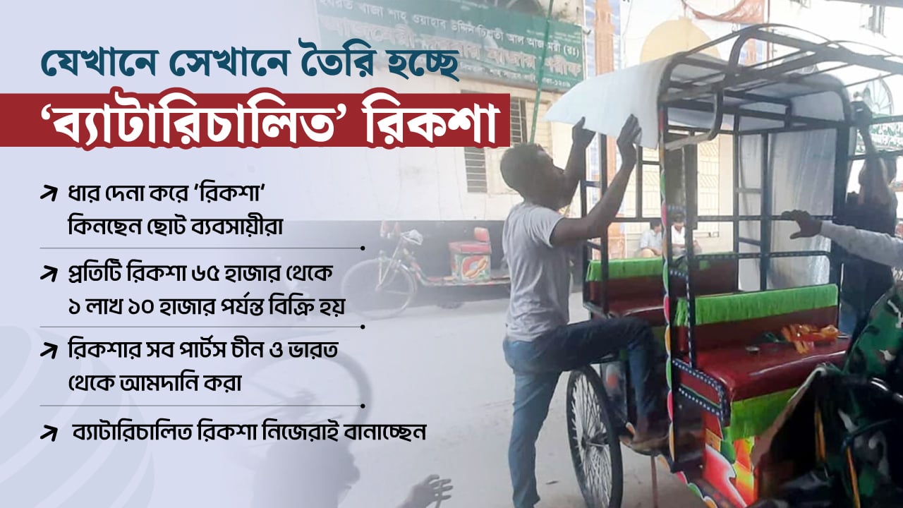 অলিগলিতে তৈরি হচ্ছে অটোরিকশা, দেখার কেউ নেই