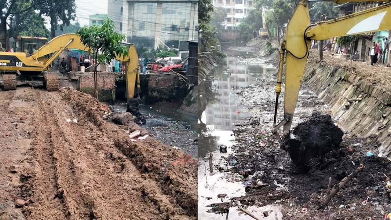আগারগাঁও-কল্যাণপুরে খাল পরিষ্কার করল ডিএনসিসি
