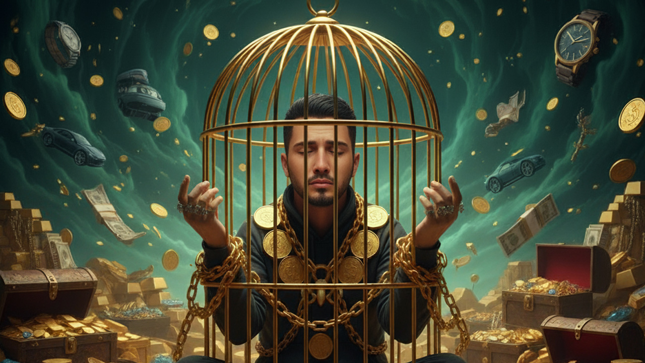 কিয়ামতের দিন ধন-সম্পদের মোহে আসক্ত ব্যক্তির পরিণতি