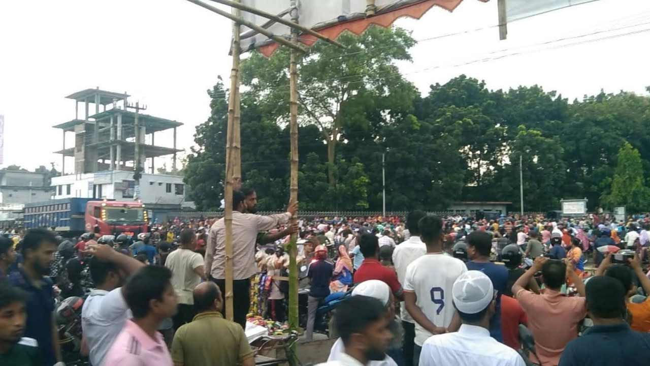 নীলফামারী ইপিজেডে শ্রমিক হত্যাকাণ্ডের বিচার দাবি শ্রমিক ফেডারেশনের