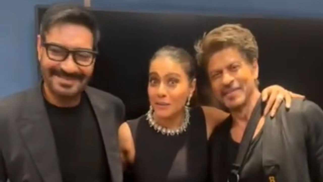 অভিমান ভুলে কাজলকে সঙ্গে নিয়েই একফ্রেমে অজয়-শাহরুখ