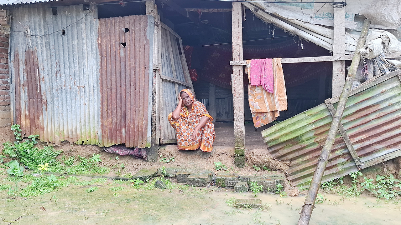 আশপাশের মানুষ যা দেয়, তাই খেয়ে কোনোরকমে বেঁচে আছি
