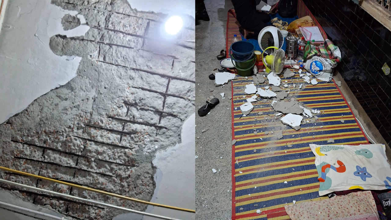 ঢাকা মেডিকেলের ছাদের পলেস্তারা খসে পড়ে রোগী আহত