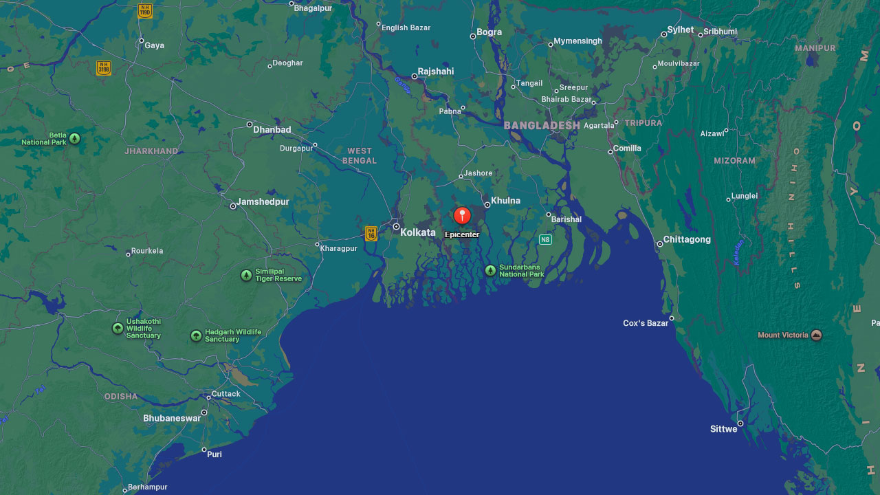 ফের ভূমিকম্পে কাঁপল দেশ, উৎপত্তি সাতক্ষীরায়