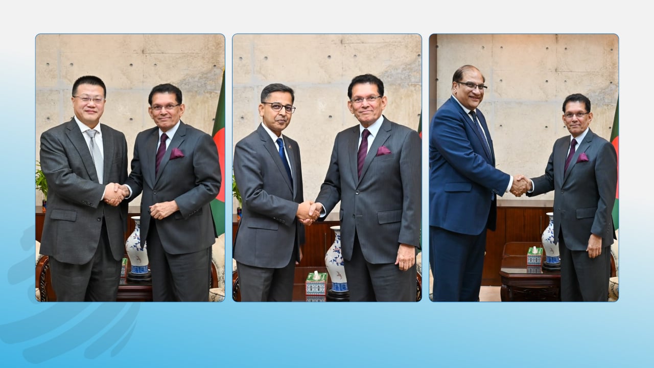 পররাষ্ট্রমন্ত্রীর সঙ্গে চীন, ভারত ও পাকিস্তানের দূতদের সাক্ষাৎ