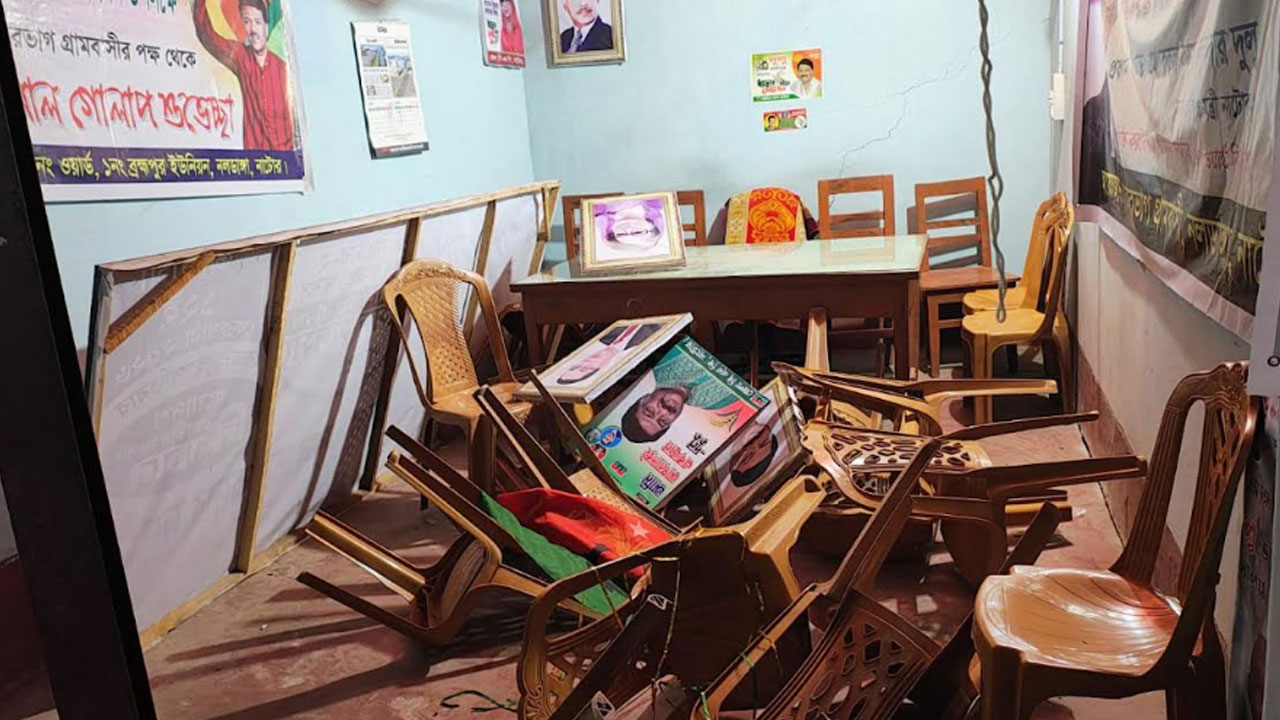 নাটোরে আ.লীগ নেতাকর্মীদের বিরুদ্ধে বিএনপি কার্যালয় ভাঙচুরের অভিযোগ
