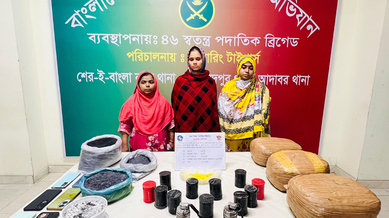 বিস্ফোরক-মাদক রেখে পলাতক সন্ত্রাসী শুভ, স্ত্রী-বোন গ্রেপ্তার