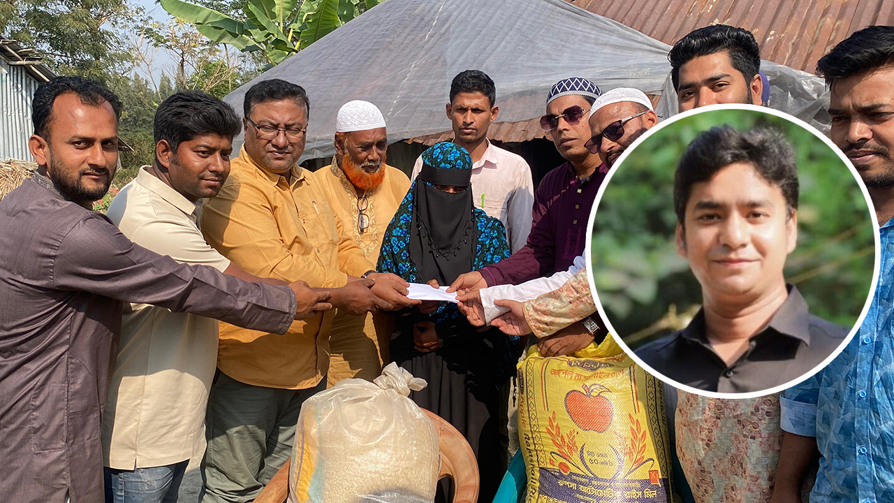 সেই অসহায় আয়েশার পাশে দাঁড়ালেন ছাত্রদল সম্পাদক