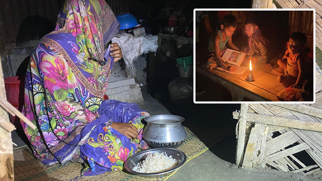 পচা ভাত খেয়েই সেহরি-ইফতার, তিন সন্তান নিয়ে দিশেহারা বিধবা আয়েশা