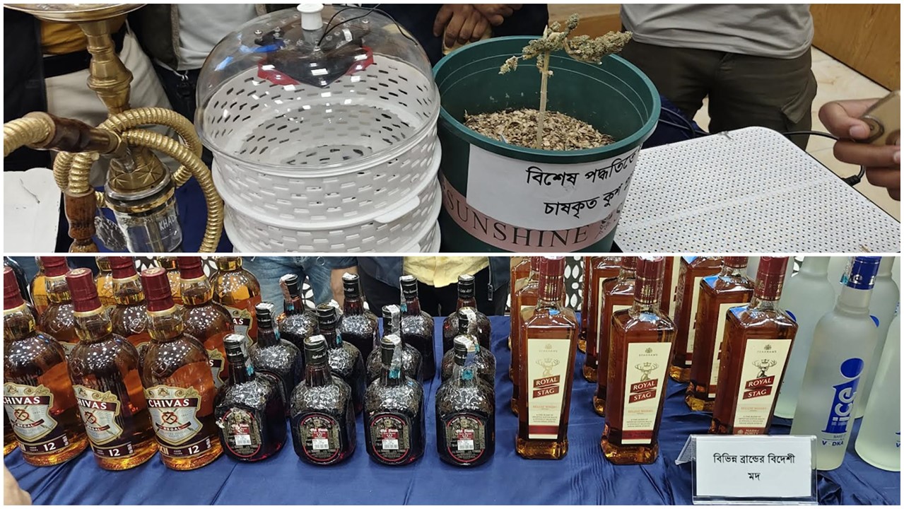 ভাটারায় ভেজাল মদ কারখানা, ওয়ারীতে ‘কুশ’ ল্যাবের সন্ধান
