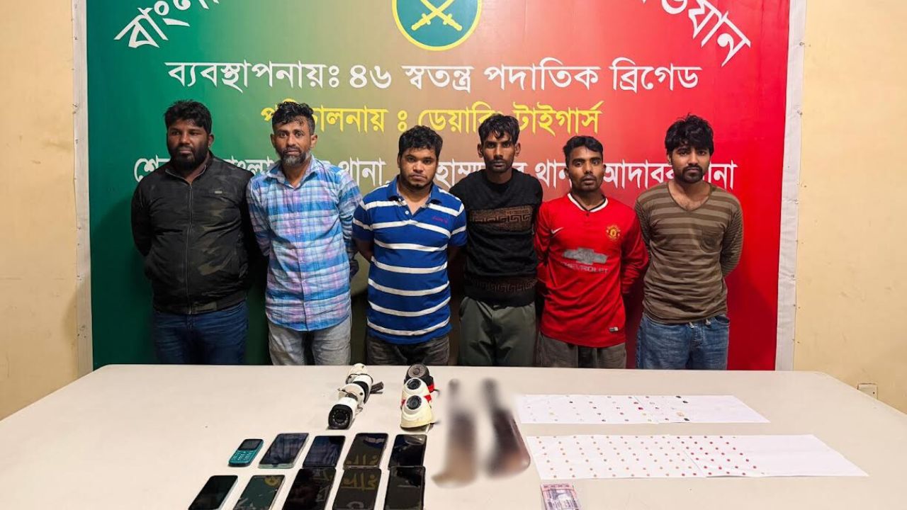 মোহাম্মদপুরে বিপুল পরিমাণ মাদকসহ ৬ কারবারি গ্রেপ্তার