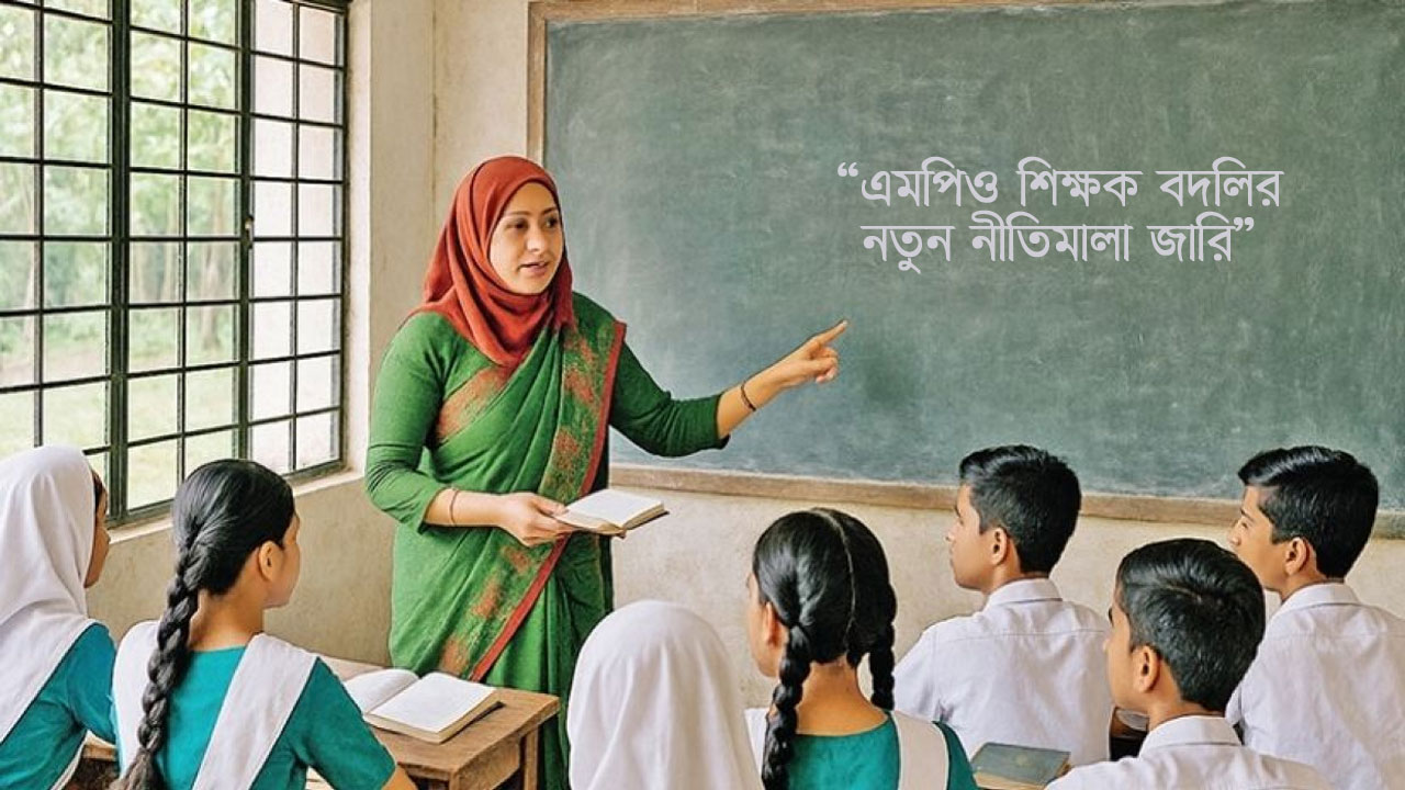 এমপিও শিক্ষকদের বদলিতে নতুন নীতিমালা, কার্যকর আজ থেকেই