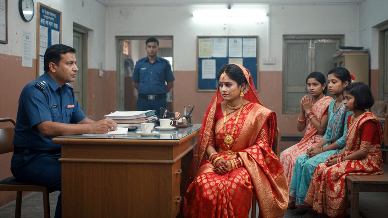 বিয়ের আসর থেকে পালিয়ে থানায় আশ্রয় নিলেন কনে